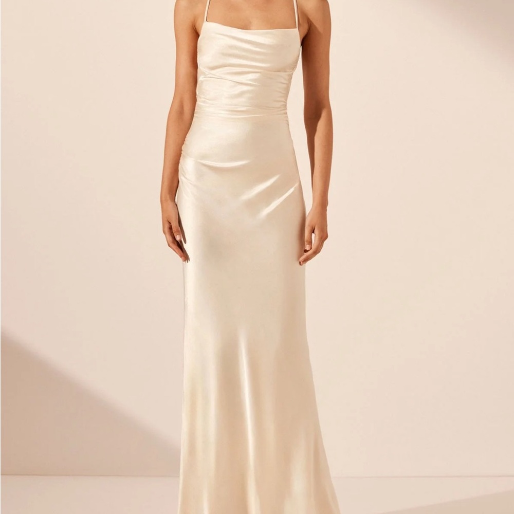 Shona Joy La Lune Lace Back Maxi Dress